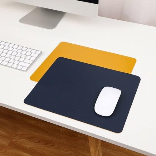 PU Easy To Clean Non-Slip Gaming Desktop Mouse Pad Waterproof Anti-Scratch Double Sided Mat For PC Laptop Desktop