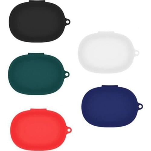 Soft Anti-fall Silicone Case Protective Cover Protector for Realme Buds Q TWS Wireless Earphone