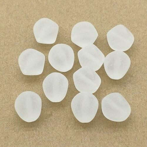 New arrival! 17x14mm 200pcs Clear Frosted Twisted Beads for Handmade Necklace Earring DIY Parts Jewelry Findings & Components