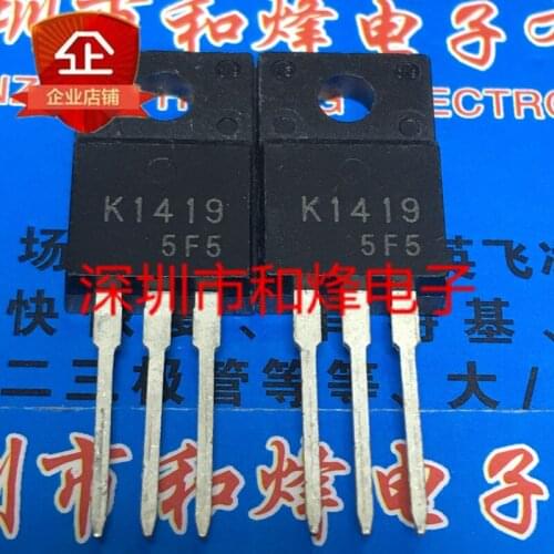 Original New 5PCS/ K1419 2SK1419 MBRF10H150CT UTC10N60L RJP30E1 TO-220F TO220F