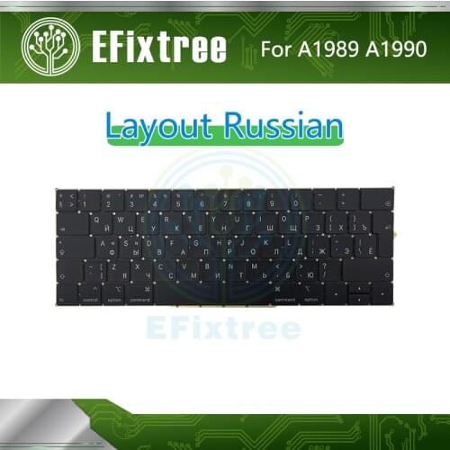 Full New Original A1989 A1990 Keyboard Russian RU Layout For Macbook Pro 13'' 15'' Keyboard EMC 3124 EMC 3215 Mid 2018 Year