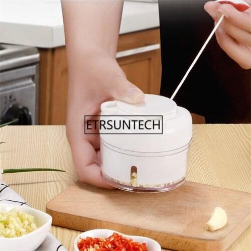 50pcs Stainless Steel Handmade Garlic Press Crusher Ginger Vegetables Slicer Chopper With Hanging Cooking Kitchen