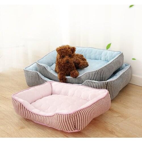 Cool Feeling Of Summer Pet Products Solid Color Small And Medium Sized Doghouse Mat Ice