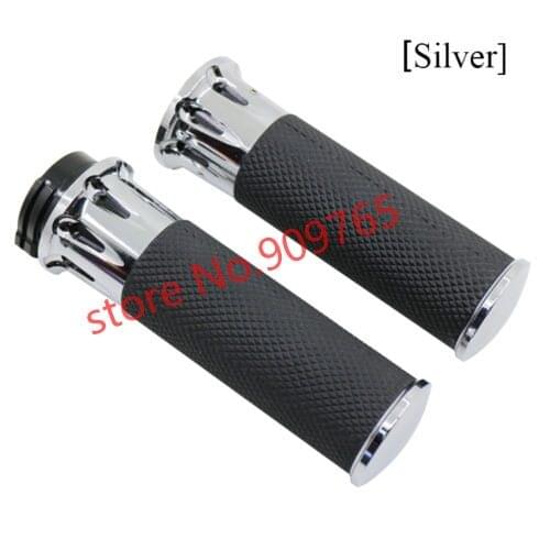 CNC Rubber 1"25mm Handlebar Hand Grips for Harley Dyna Honda VTX1300C Kawasaki Vulcan 1500 Suzuki Boulevard Yamaha Road Star