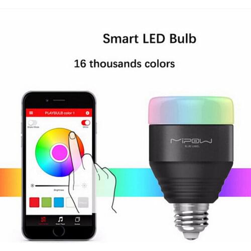 Bluetooth E27 LED Bulb RGB Light APP Smartphone Group Controlled Dimmable Lamp Bulb Color Changing Home Decor Christmas Lighting