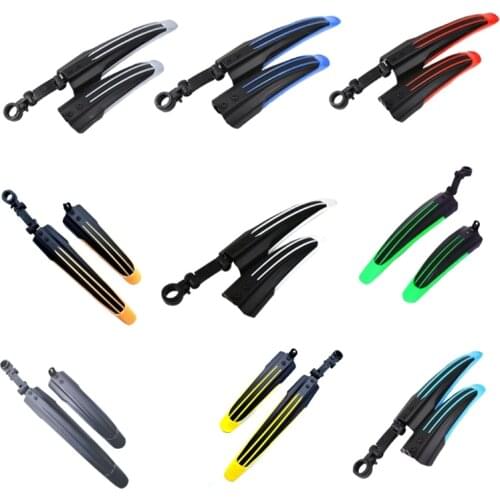 2pcs Bicycle Mudguard, Cycling Protection Plate, Mud Prevention, Front/rear Bicycle Plate, 9 Colors