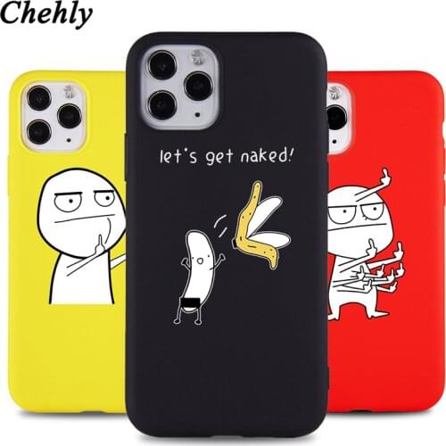 Funny Cartoon Phone Case for IPhone 6s 7 8 11 12 Mini Plus Pro X XS MAX XR SE Cool Cases Soft Silicone Fitted Accessorie Cover