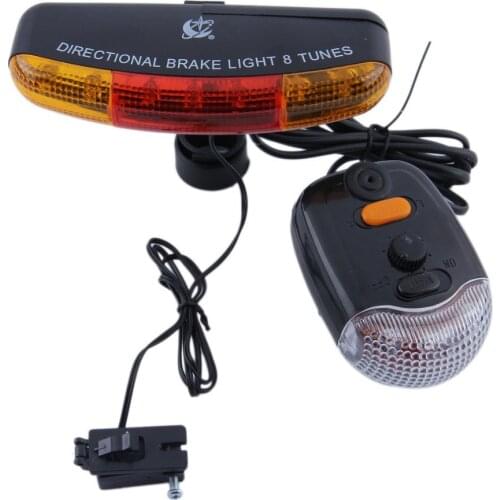 Bicycle Rear Light Cycling LED Turning Indicator Brake Signal Taillight Waterproof MTB Road Bike Tail Light Back Lamp for Bike