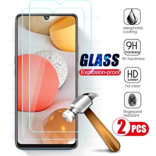 2pcs 9h full cover screen protectors tempered glass for samsung samsunga42 galaxy42 galaxy a42 a 42 sm-a426b/ds 6.6'' phone film