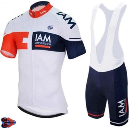 2019 IAM CYCLING team JERSEY 9D Gel Pad Bike Shorts Set Ropa Ciclismo Mens Summer Quick Dry Pro BICYCLING Maillot Pants Wear