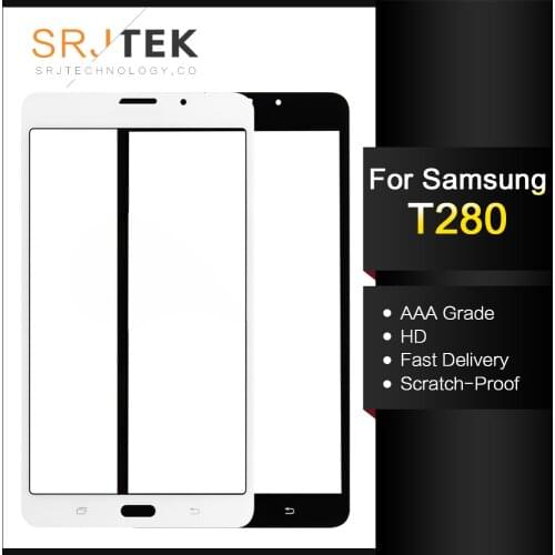 7" for Samsung Galaxy Tab A 7.0 2016 SM-T280 SM-T285 T280 T285 Outer Glass Panel Lens Parts Replacement ( not touch screen )