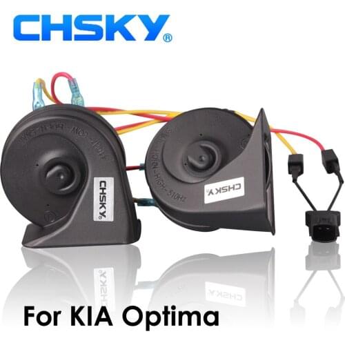 CHSKY Car Horn Snail type Horn For Kia Optima 2005 to NOW 12V Loudness 110-129db Auto Horn Long Life Time High Low Klaxon