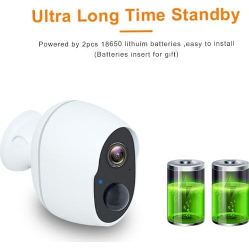 1080P Wireless Battery Powered IP CCTV Camera Outdoor Waterproof Security Rechargeable Wifi Battery Camera Indoor Home