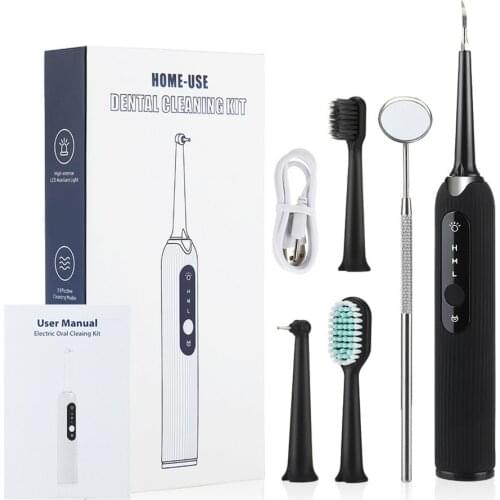 Household Portable Electric Toothbrush Dental Scaler Tooth Health Care High-frequency Vibration Adjustable Modes