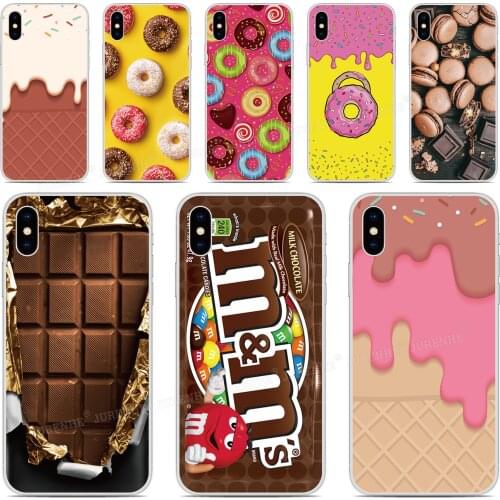 Chocolate Donut Phone Cover Case For BQ Aquaris X2 X Pro U U2 Lite V X5 E5 M5 E5s C VS Vsmart JOY Active 1 Plus 5035 5059 Fundas