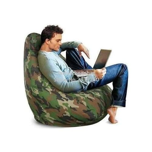 Cover only No Filler - camouflage bean bag chair, bean bag sofa used furniture living room sofa recliner