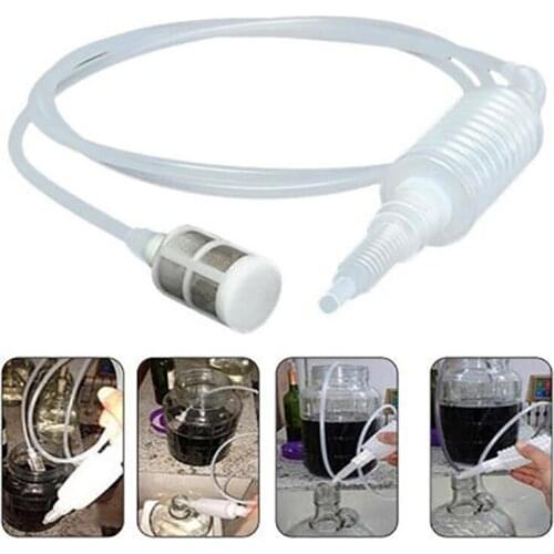 Home Kitchen Plastic Brew Syphon liquid Siphon Food Grade Alcohol Distiller Filter Tube Tool Kitchen Wine Accessories