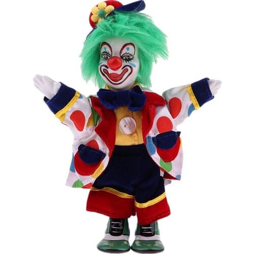 Porcelain Clown Doll For Kids Birthday Gifts Halloween Christmas Decoration #4