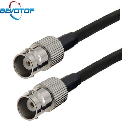 BNC Female to BNC Female Jack RF Connector Cable RG58 50 Ohm Coaxial Pigtail CCTV Camera EXtension Cord Jumper 15Cm-30M