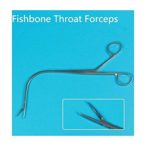 Laryngology surgical instruments Indirect Laryngeal Forceps Foreign Body Laryngeal Forceps Fishbone Throat Forceps