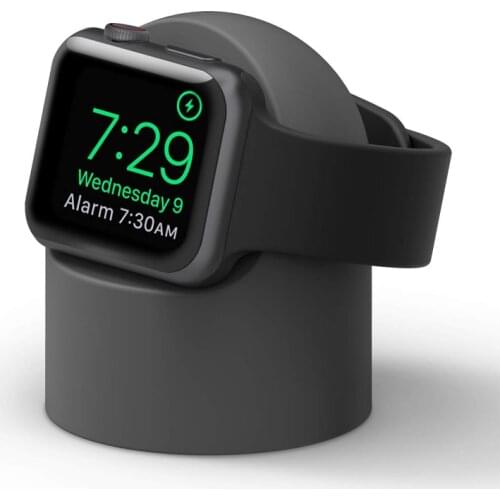 Charger stand for Apple Watch 5 4 3 iWatch 44mm 42mm 40mm 38mm Silicone Night Stand Charger holder apple watch accessories