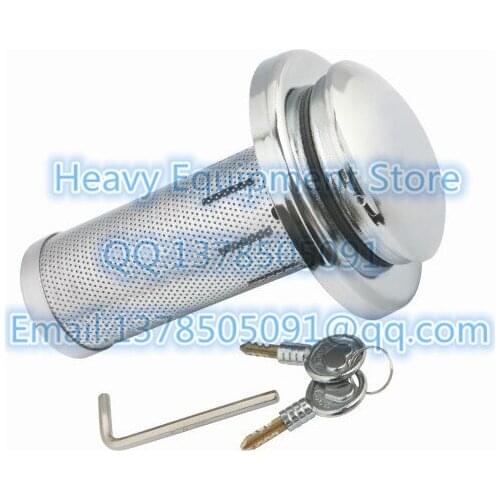 Anti-Theft Fuel Diesel Cap Lock with Strainer and 2 keys For Hitachi Kato Sumitomo Excavator HD200 EX200 SH200