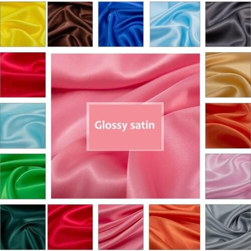 Satin silk shiny fabric damask glossy Costume Upholstery Furnishing Curtain DIY Clothing DIY Material fabric 1M/lot