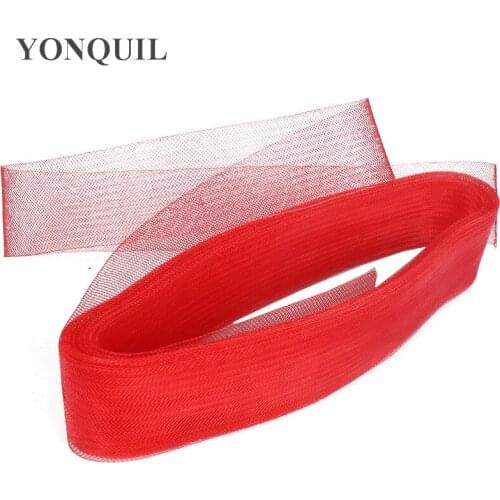 4CM,4.5CM Crinoline Horsehair Net Nylon Wedding DIY Hair Accessories Material Women Fascinators Craft Fabric 25Yards/Lot