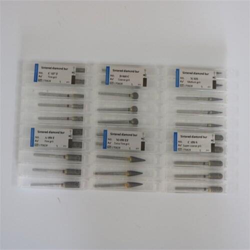20 Pieces/Lot Dental Lab Tool Trimming Drill For Metal Ceramics Jewellery Dental Sintered Diamond Bur Polisher 2.35 mm