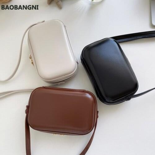 New Womens Bags Ladies Shoulder Bag High Quality PU Leather Vintage Mini Crossbody Phone Bag Korean Youth Bag Whole