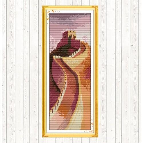 The Great Wall of China Cross Stitch Kits DMC Cotton Thread Printed Canvas 14CT 11CT Counted and Stamped DIY Needlework Crafts