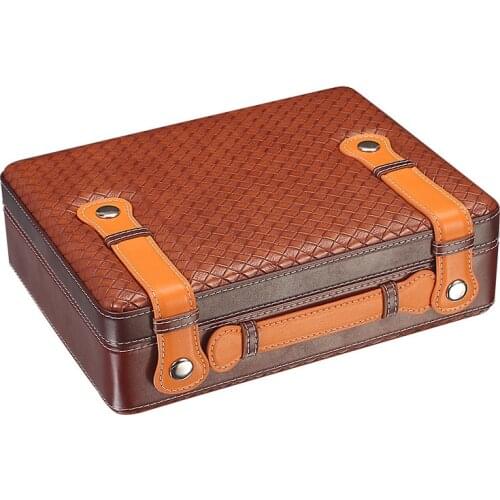 Yooap New portable cigar box 30 capacity portable cigar humidifier travel cigar box gift for boyfriend