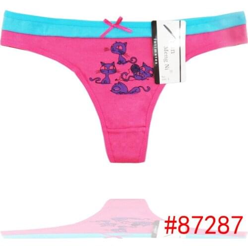 Women cotton lace many color size sexy underwear/ladies panties/lingerie/bikini underwear pants/ thong/g-string 1pcs/lot 87287