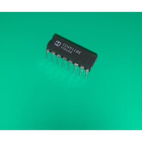 10pcs/lot CD4511BE DIP16 IC BCD-7SEG DECODER DVR 16-DIP CD45118E