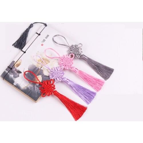 10PCS Multicolor Polyester Chinese Knots Mini Tassels DIY Jewelry Curtain Garments Decorative Accessories Pendant Craft Tassels