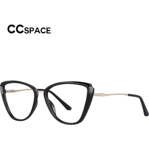 53078 Tr90 Womens Cat Eye Anti Blue Light Glasses Frame Spring Feet Optical Fashion Computer Eyeglasses
