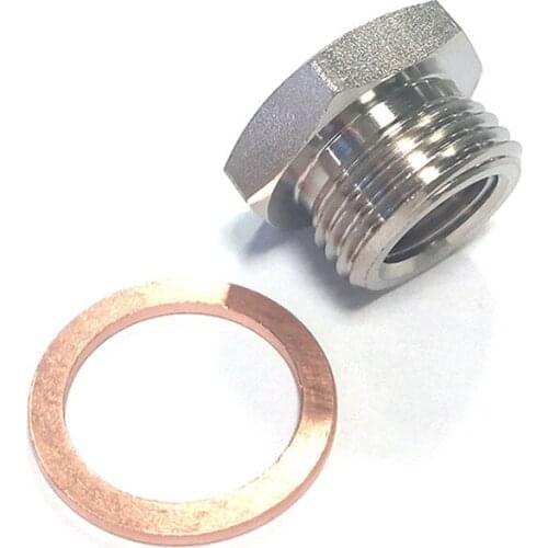 O2 Sensor Exhaust Pipes Adapter M18mm to M12mm M18mm-1.5mm X M12mm-1.25mm