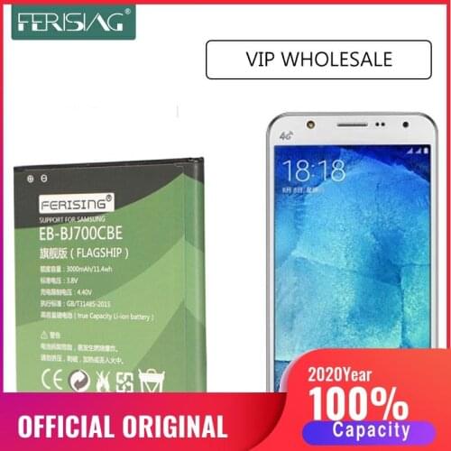 Wholesal EB-BJ700CBE EB-BJ700BBC battery for Samsung Galaxy J7 2015 J7009 J7000 SM-J700f SM-J701F SM-J700M SM-J700H/DS Batteries