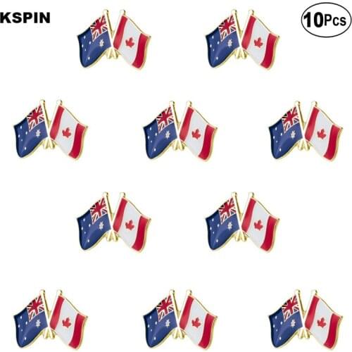 Australia Canada Lapel Pin Flag badge Brooch Pins Badges 10Pcs a Lot