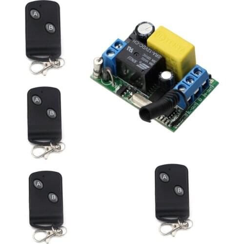 AC220V Wirelesss Remote Control Switch Remote Power Switch 1CH 10A Relay Receiver Transmitter For Cutain Lighting Pump Motor