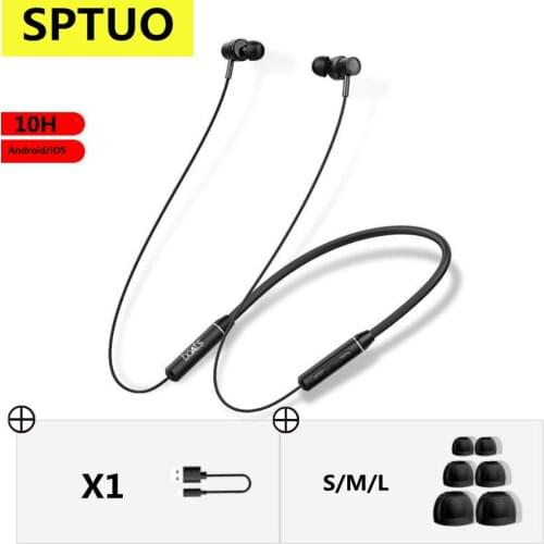 Wireless headset, Bluetooth sports headset, neck wear headset, CVC noise reduction comfortable headset 10 hours working time wit