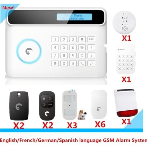 Big Promotion S4 Wireless GSM Security Alarm System Home Burglar Alarm System With LCD Display And Multi-Language Menu