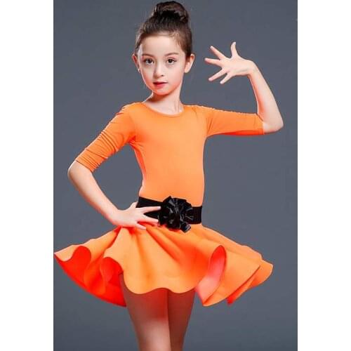 Kids Dresses for Girls Latin Dance Dress Evening Party Stage Performance Clothing Fringe Ballroom Competition Costumes Set