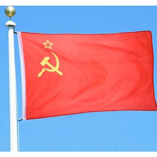 Pcs 90150cm 35ft Soviet Union Flag 4th Polyester Flag Office Parade Activity Party Decoration Banner USSR Flag Efficiently