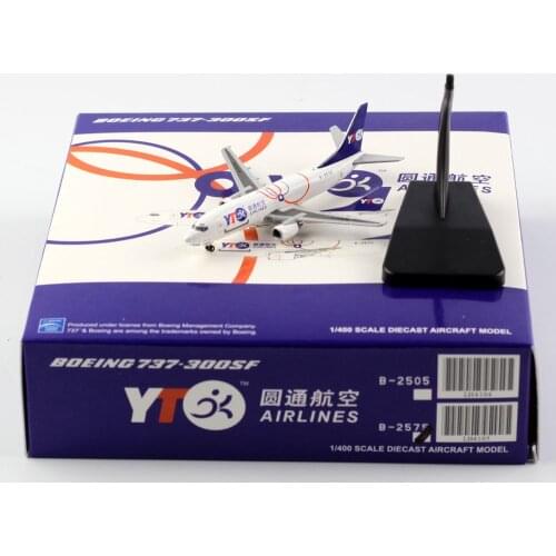 1:400 Alloy Collectible Plane JC Wings LH4105 YTO Cargo Airlines Boeing 737-300 Diecast Aircarft Jet Model B-2575 With Stand