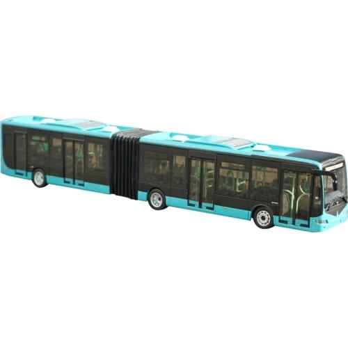 1:42 Scale Diecast Alloy BRT SCANIA Articulated Bus Model Metal Car Toys Static Collection Decoration Souvenir Display Gift