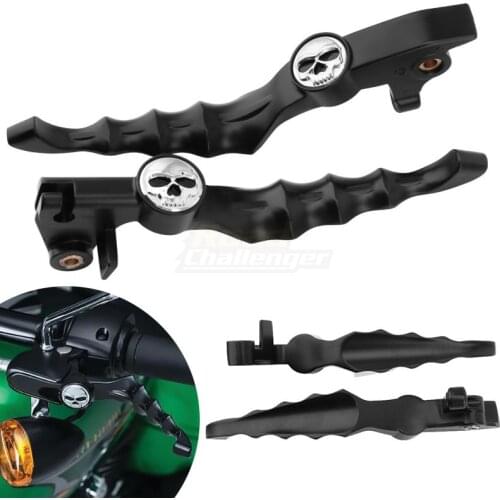Motorcycle Black Skull Brake Clutch Lever For Yamaha VStar Drag Star XVS 400/650 XVS 1100 1999-2009 Motorbike Accessoies