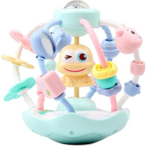 Cartoon Animal Baby Light Music Rattle Ball Hand Bell Educational Playing Toy