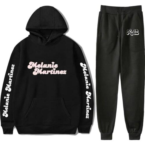 Melanie Martinez Mens Sportswear Sets Casual Tracksuit Two Piece Set Top and Pants Sweat Suit Male Sporting Suits Streetwear