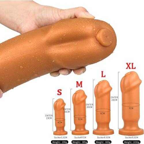 Soft Huge Horse Dildo Strapon Vaginal Anal Expanders Erotic Big Dildo Massage Anal Butt Plug Adult Sex Toy For Couple Masturbate